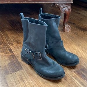 Leather moto boots- Gianni Bini